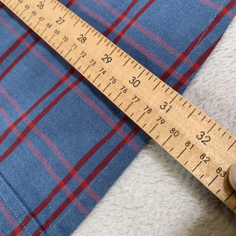 Patagonia Kiragg Shirt Mens XL Blue Organic‎ Cotton Plaid Long Sleeve Button Up - Picture 9 of 11